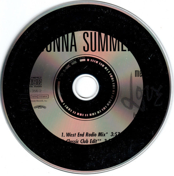 Donna Summer : Melody Of Love (Wanna Be Loved) (CD, Single)