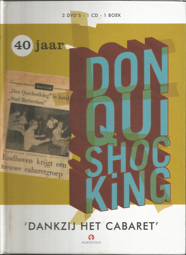 Don Quishocking : Dankzij Het Cabaret (40 Jaar Don Quishocking) (CD, Comp + 2xDVD-V)
