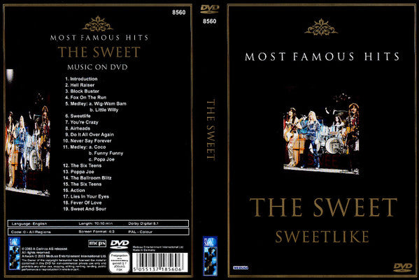 The Sweet : Sweetlike (Most Famous Hits)  (DVD-V, Comp, PAL)