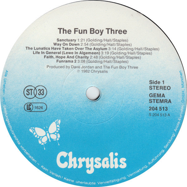 Fun Boy Three : The Fun Boy Three (LP, Album)
