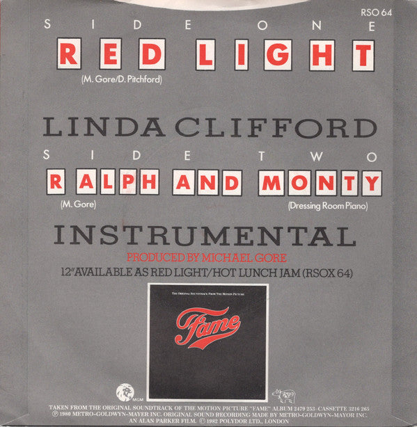 Linda Clifford : Red Light (7", Single)