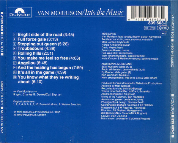 Van Morrison : Into The Music (CD, Album, RE)