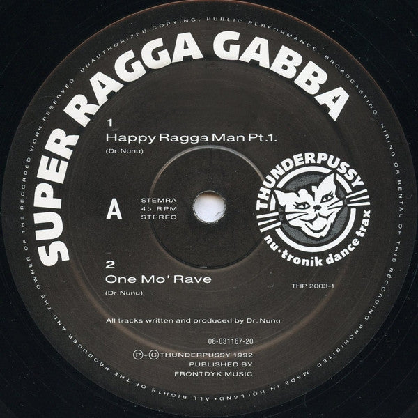 Super Ragga Gabba : Happy Ragga Man (12")