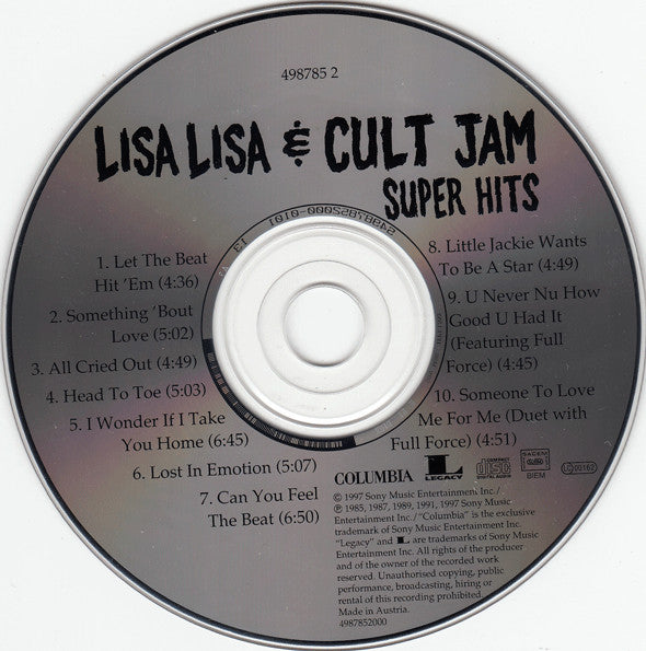 Lisa Lisa & Cult Jam : Super Hits (CD, Comp)
