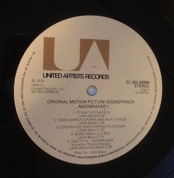 John Barry : Moonraker (Original Motion Picture Soundtrack) (LP, Album)
