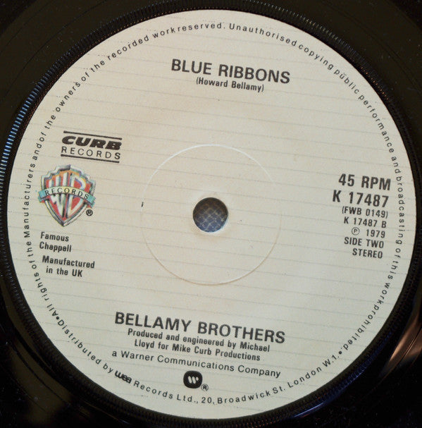 Bellamy Brothers : Wet T-Shirt (7")