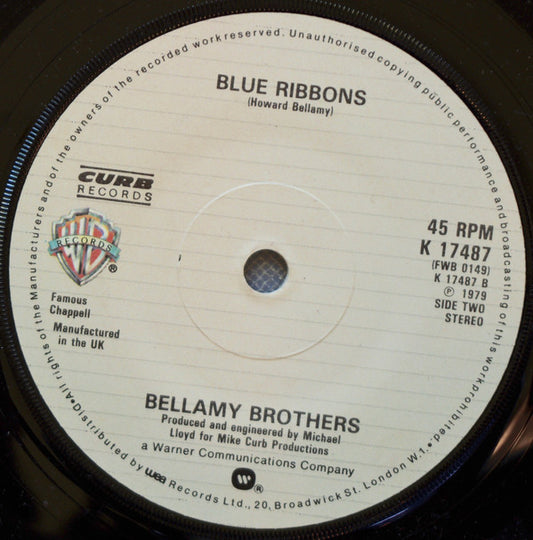 Bellamy Brothers : Wet T-Shirt (7")