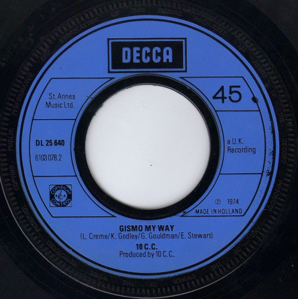 10 C.C.* : The Wall Street Shuffle (7", Single)