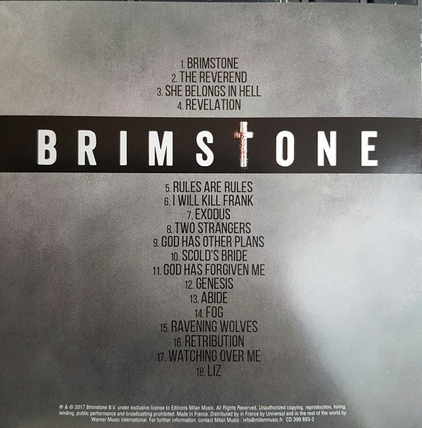 Tom Holkenborg : Brimstone (Original Score) (CD, Album)
