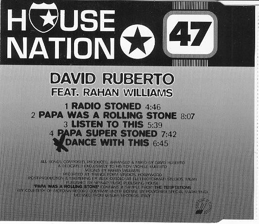 Davide Ruberto Feat. Rahan Williams : Papa Was A Rolling Stone (CD, Maxi)