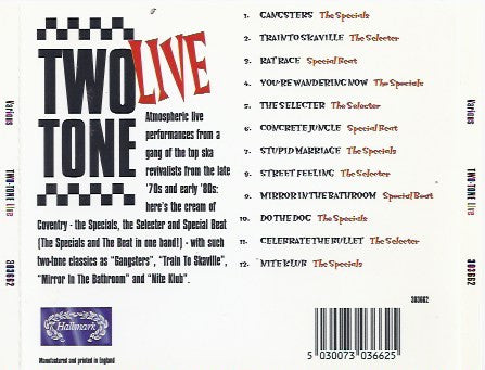 The Specials / The Selecter / Special Beat : Two Tone Live. Exciting Live Performances. (CD, Comp)