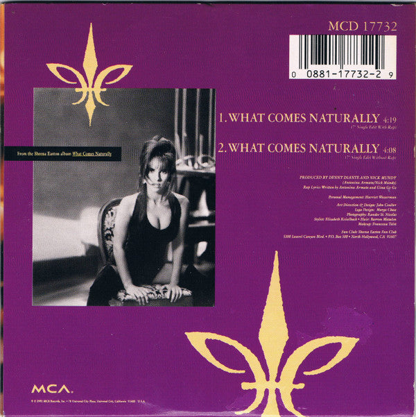 Sheena Easton : What Comes Naturally (CD, Single, Car)