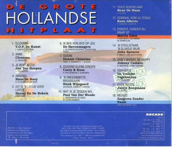 Various : De Grote Hollandse Hitplaat Volume 2 (CD, Comp)
