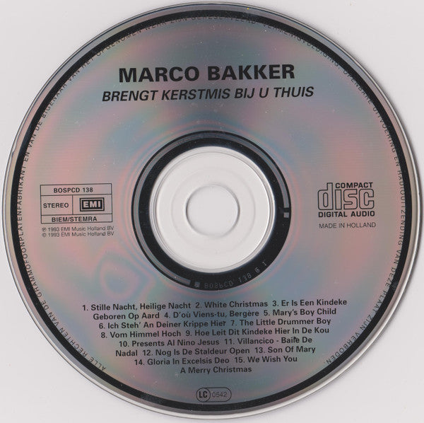 Marco Bakker : Brengt Kerstmis Bij U Thuis (CD, Comp)
