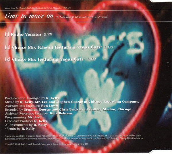 Sparkle (2) : Time To Move On (CD, Single)