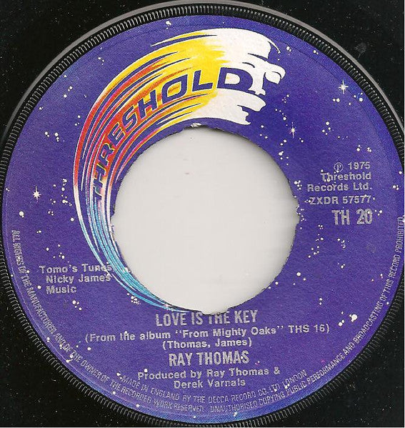 Ray Thomas : High Above My Head / Love Is The Key (7", Single)