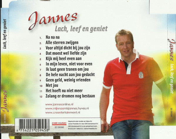 Jannes : Lach , Leef En Geniet (CD, Album)