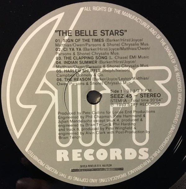 The Belle Stars : The Belle Stars (LP, Album)