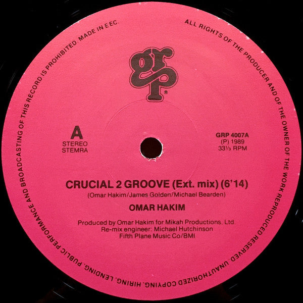 Omar Hakim : Crucial 2 Groove (12")