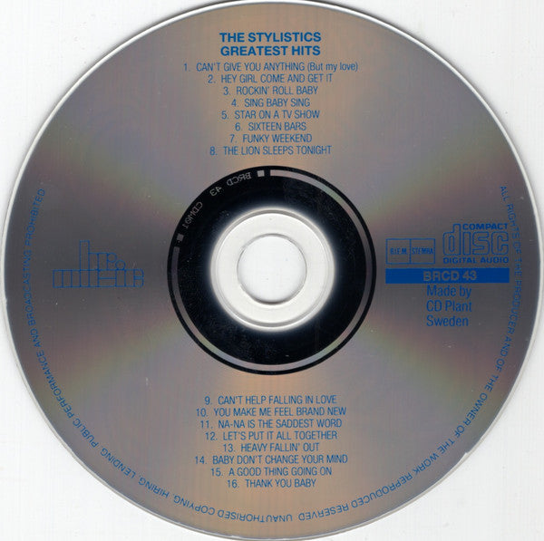 The Stylistics : Greatest Hits (CD, Comp, RE)