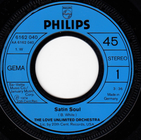 Love Unlimited Orchestra : Satin Soul (7", Single)