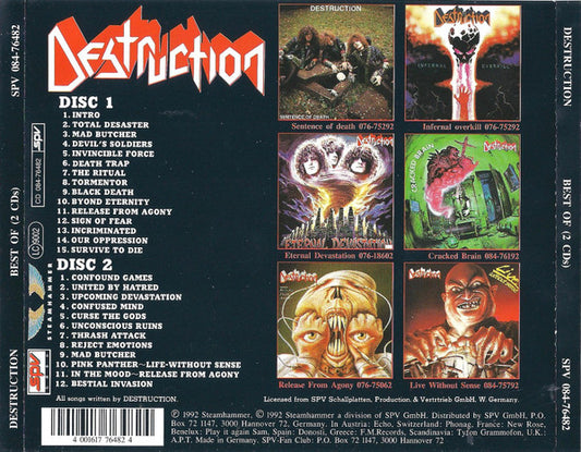 Destruction : Best Of (2xCD, Comp, RP)