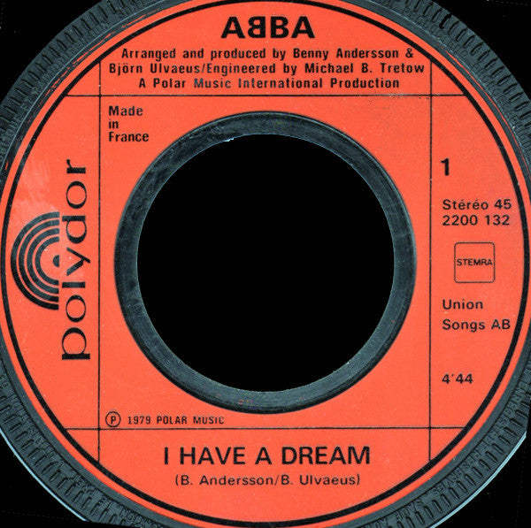 ABBA : I Have A Dream (7", Single, S/Edition)