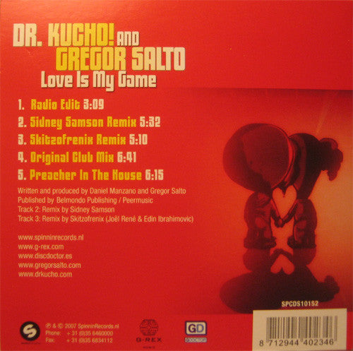 Dr. Kucho! & Gregor Salto : Love Is My Game (CD, Single)