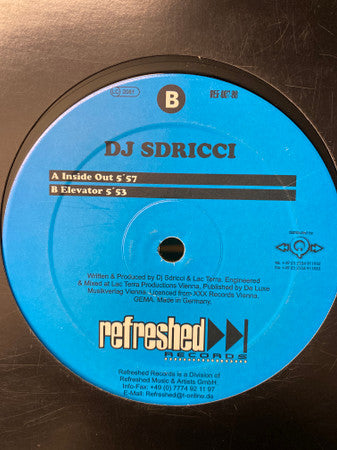 DJ Sdricci : Inside Out (12")