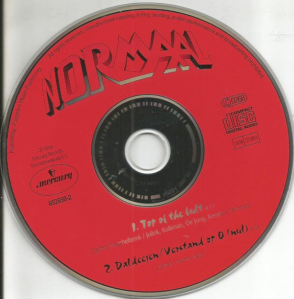 Normaal : Top Of The Bult (CD, Single, Car)