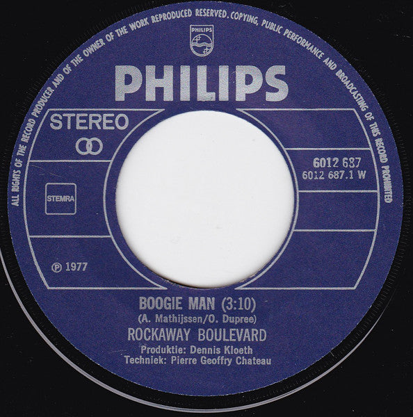 Rockaway Boulevard Featuring Omar Dupree And Kathy Jackson : Boogie Man (7", Single)