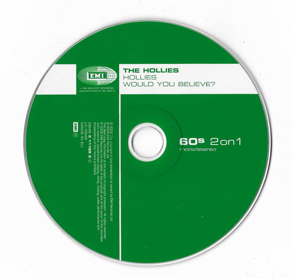 The Hollies : Hollies / Would You Believe? (CD, Comp, Mono, RM, Med)