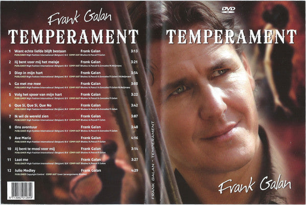 Frank Galan : Temperament (DVD-V, Album)