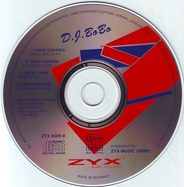 DJ BoBo : Take Control (CD, Maxi)