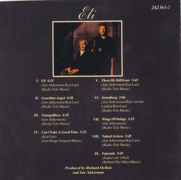 Jan Akkerman & Kaz Lux : Eli (CD, Album, RM)