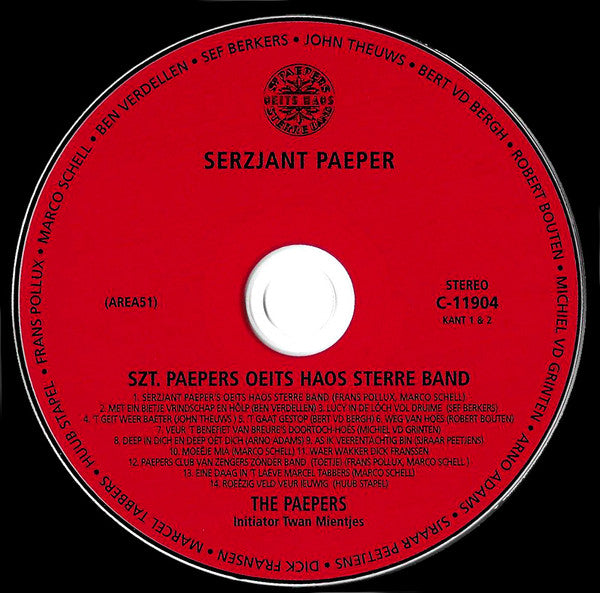 Serzjant Paeper : Szt. Paepers Oeits Haos Sterre Band (CD, Album, Dig)