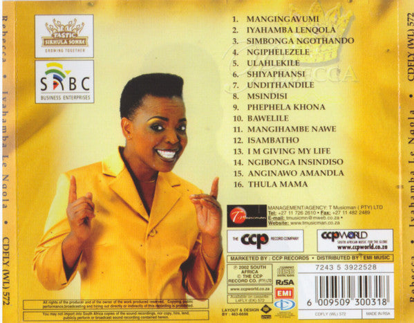 Rebecca Malope : Iyahamba Lenqola (CD, Album)