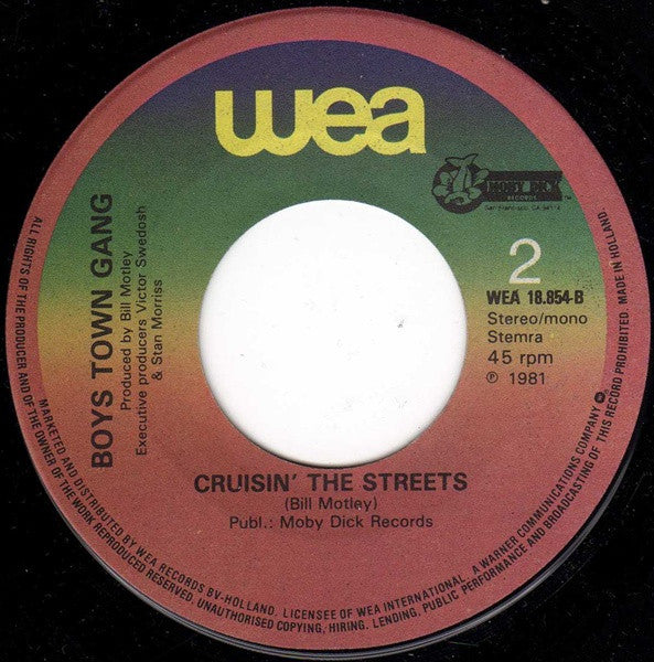 Boys Town Gang : Ain't No Mountain High Enough/Remember Me (7", Single, Fol)