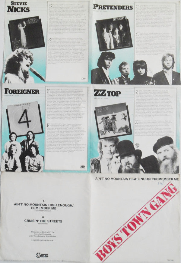 Boys Town Gang : Ain't No Mountain High Enough/Remember Me (7", Single, Fol)