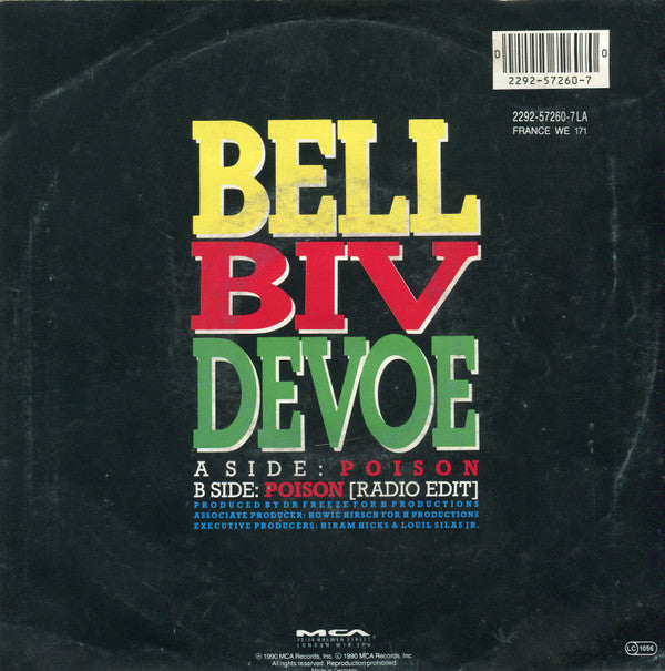 Bell Biv Devoe : Poison (7", Single)