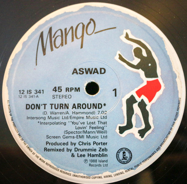 Aswad : Don't Turn Around (12", Single)