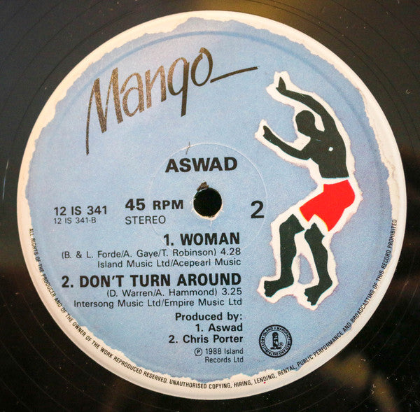 Aswad : Don't Turn Around (12", Single)