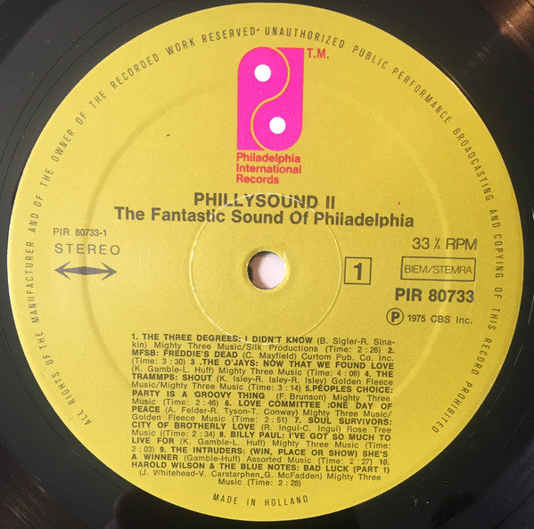Various : Phillysound 2 - The Fantastic Sound Of Philadelphia (LP, Comp)