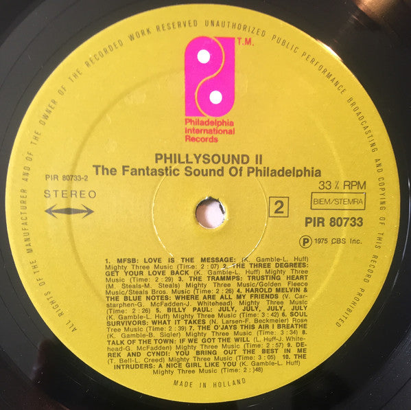 Various : Phillysound 2 - The Fantastic Sound Of Philadelphia (LP, Comp)