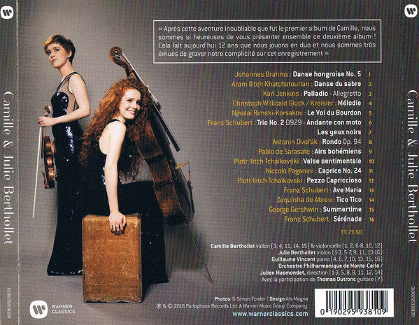 Camille Berthollet & Julie Berthollet / Guillaume Vincent / Thomas Dutronc / Orchestre Philharmonique De Monte-Carlo / Julien Masmondet : Camille & Julie Berthollet (CD, Album)
