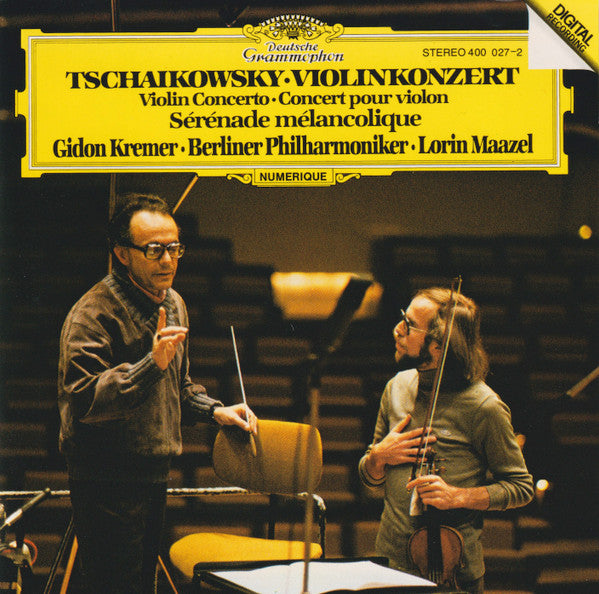 Pyotr Ilyich Tchaikovsky, Gidon Kremer, Berliner Philharmoniker, Lorin Maazel : Violinkonzert = Violin Concerto = Concert Pour Violon / Sérénade Mélancolique (CD, Album, RE)