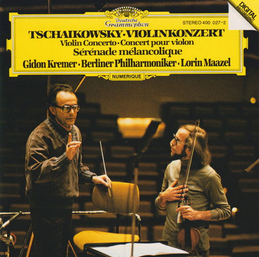 Pyotr Ilyich Tchaikovsky, Gidon Kremer, Berliner Philharmoniker, Lorin Maazel : Violinkonzert = Violin Concerto = Concert Pour Violon / Sérénade Mélancolique (CD, Album, RE)