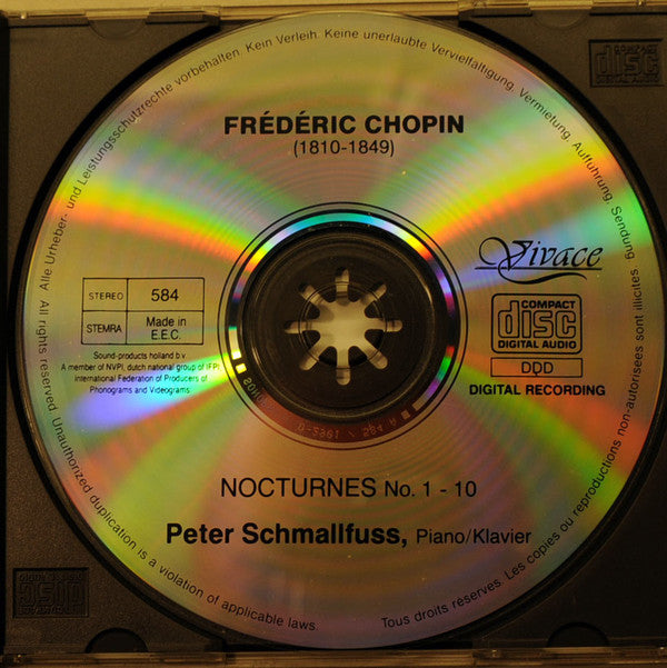 Frédéric Chopin - Peter Schmalfuß : Nocturnes 1-10 (CD)