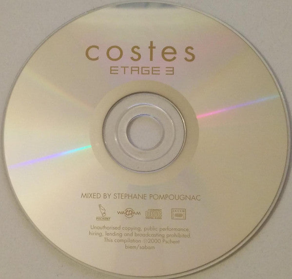 Stéphane Pompougnac : Hôtel Costes Etage 3 (CD, Comp, Mixed)
