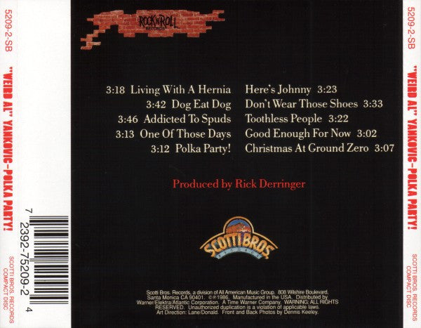 "Weird Al" Yankovic : Polka Party! (CD, Album)